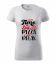 Tričko s potlačou "PIZZA RELAX" - Strih trička: Dámske, Veľkosť trička: S, Farba: svetlosivý melír