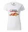 Tričko s potlačou "PIZZA LOVERS" - Strih trička: Dámske, Veľkosť trička: S, Farba: Biela