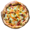 12. DIAVOLA / pomodoro, mozzarella fior di latte, pikantná saláma spianata, jalapeňos, chilli omáčka